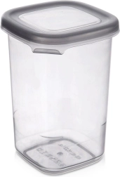 Recipiente de plástico para alimentos secos con tapa 450 ml