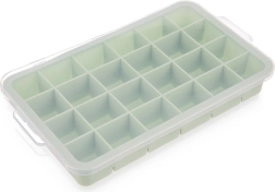 Molde para hielo con tapa, verde, 22,5 × 13 × 3 cm