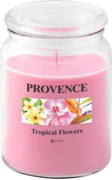 Vela aromática en vaso PROVENCE flores tropicales 95 horas