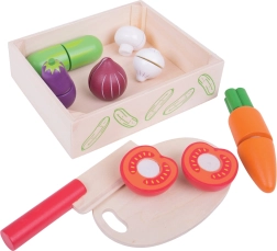 Verduras para cortar en caja BIGJIGS TOYS