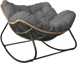 Mecedora escandinava moderna Cocoon – gris