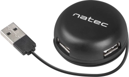 Hub USB Natec Bumblebee 4 puertos negro
