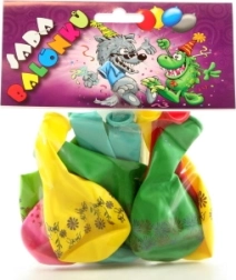 Globos inflables con estampado – mix de colores, 9 uds