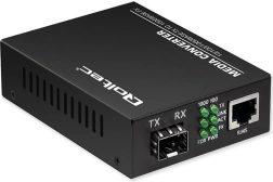 Mediaconversor bidireccional SWITCH Ethernet 1x RJ45 1x SFP | 1000 Mb/s | 5V