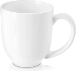 Taza de porcelana MONA 450 ml – blanca