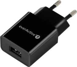Cargador de red 1× USB 12 W 2,4 A everActive