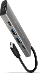 Hub USB-C multideporte 5 en 1 10 Gb/s con HDMI 4K y Power Delivery