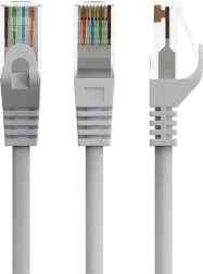 Cable patch categoría 6 de cobre UTP 1 m gris