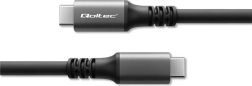 Cable USB4 Qoltec de transferencia rápida de datos y alimentación