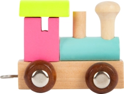 Small Foot locomotora de colores para vías de tren de madera