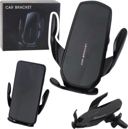 Soporte gravitacional para coche en rejilla de ventilación negro