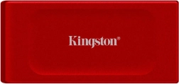 Disco SSD externo Kingston XS1000 1 TB USB 3.2 Gen 2, rojo