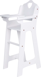 Silla de comedor de madera para muñecas Small Foot – blanca