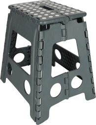 Taburete plegable antideslizante de 39,5 cm – Gris oscuro