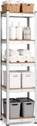 Estantería metálica para almacén, 5 baldas, 180 × 40 × 40 cm, capacidad por balda 175 kg