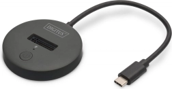 Estación de acoplamiento para SSD M.2 NVMe/SATA con USB‑C 3.2 Gen2 10 Gbps, negra