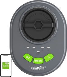 RainPoint regulador de riego inteligente de 4 zonas con Bluetooth y aplicación