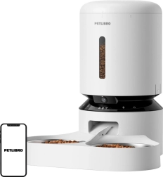Dispensador automático de comida Petlibro con cámara y doble cuenco