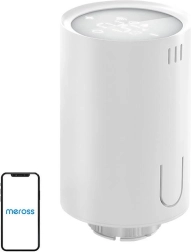 Cabezal termostático inteligente Meross con Apple HomeKit