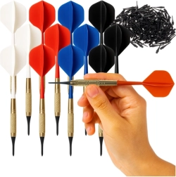 Set de dardos para diana electrónica Trizand, 12 unidades + 200 puntas