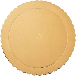 Base redonda dorada para tarta 32 cm