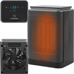 Calefactor cerámico eléctrico KAMINER LUMNI PTC 1500 W, de bajo consumo con pantalla LED