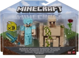 Figuras de Minecraft 8 cm – pack doble con accesorios