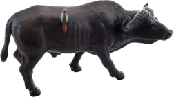 Figura de plástico de búfalo