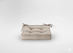 Cojín para silla 40 × 40 × 6 cm, natural