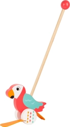 Small foot caminador loro Lori – andador de madera para empujar para los primeros pasos