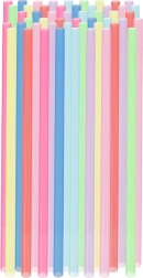 Pajitas de colores para bebidas 22 cm, 50 uds.
