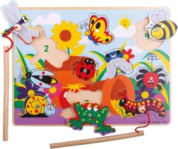 Bigjigs Toys Juego de madera para atrapar insectos