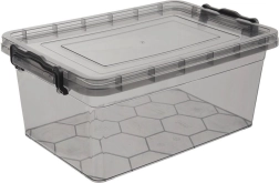 Caja de plástico para alimentos con tapa GREY 9 l