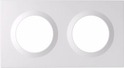Marco para interruptor doble SONOFF Orb EF2G, blanco