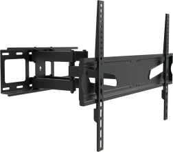 Soporte de pared universal para TV 37–80", máx. 45 kg, VESA 600×400, negro