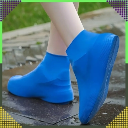 Fundas impermeables de silicona para zapatos contra la lluvia, antideslizantes – talla S