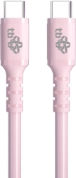 Cable USB-C a USB-C 60W de gel 1 m rosa