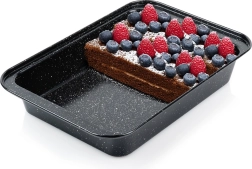 Fuente rectangular para hornear con acabado granito 28 × 19 × 5 cm VILDE
