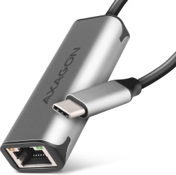 Adaptador USB‑C 3.2 Gen 1 a 2,5GbE AXAGON con chip Realtek RTL8156B, gris