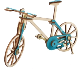Woodcraft rompecabezas 3D de madera bicicleta