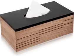 Caja de madera para pañuelos Line 25 × 13,5 × 9 cm
