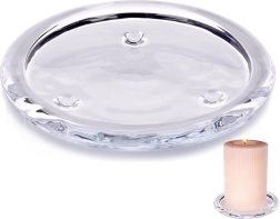 Base de vidrio para velas 10 cm