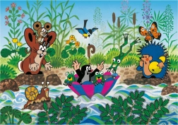 Puzzle Krtek en barco 100 piezas