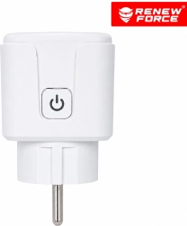 Enchufe Wi-Fi inteligente RENEW FORCE de 16 A con medición del consumo