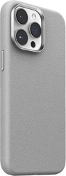 Funda magnética de cuero para iPhone 15 Pro JOYROOM (gris)