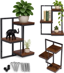 Estante mural colgante para plantas de 3 niveles estilo loft MODERNHOME