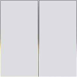 Interruptor de luz táctil Zigbee AVATTO Dual TUYA, blanco