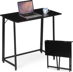 Escritorio plegable MODERNHOME 80 × 45 cm, negro