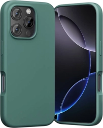 Funda de silicona Vention para iPhone 16 Pro Max con MagSafe, verde