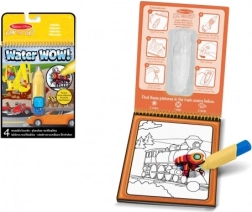 Pintura mágica con agua Vehículos de transporte Libro para colorear